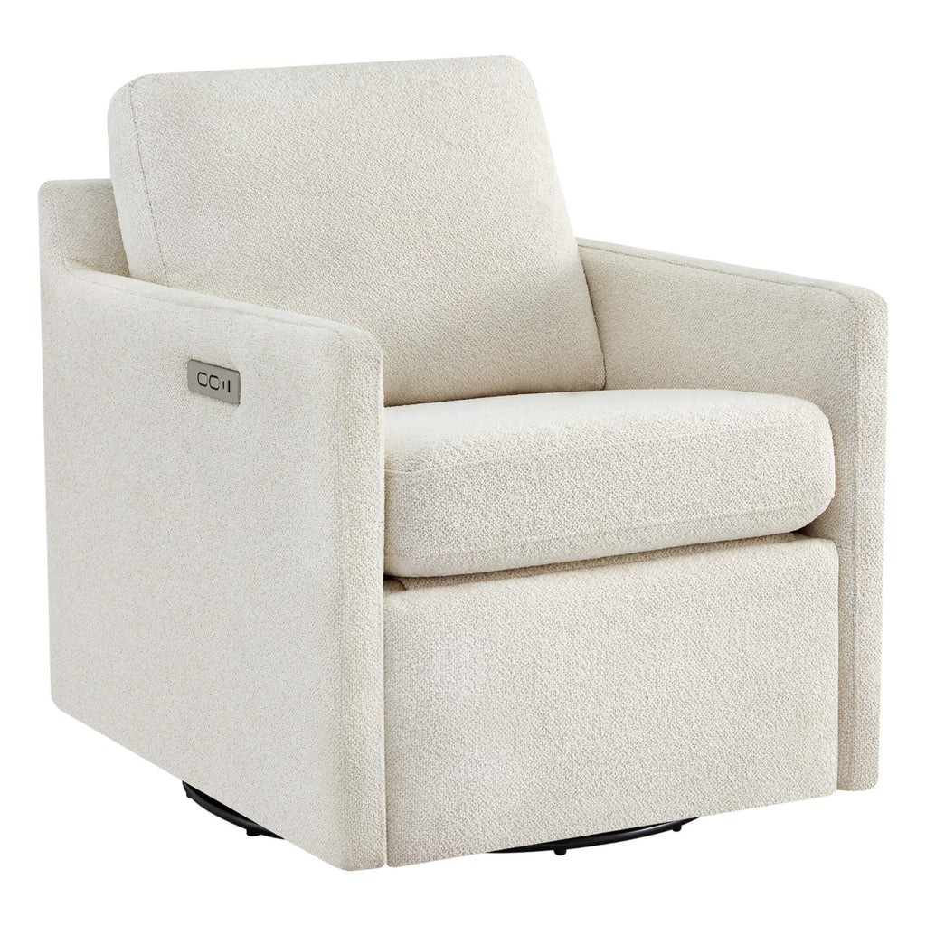 Henry Swivel Accent Chair with Electric Footrests & Charging Ports