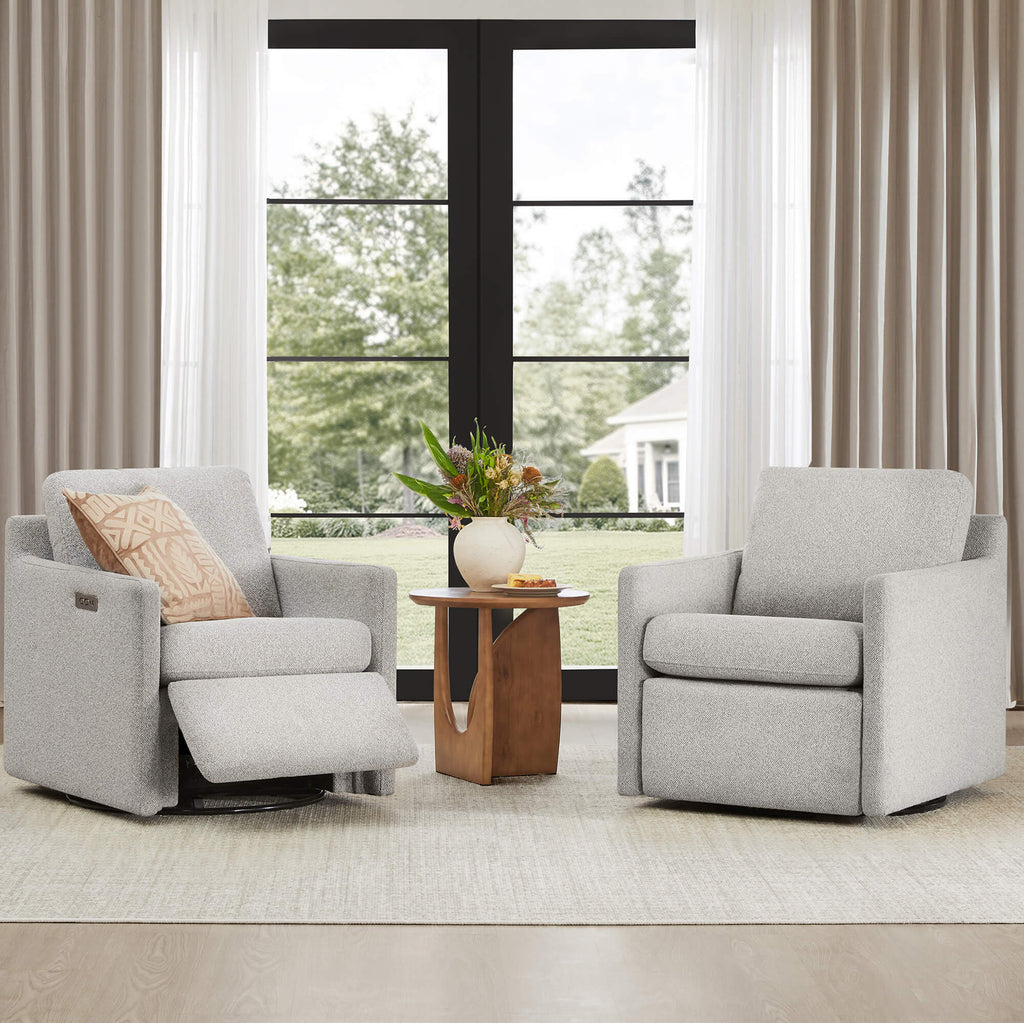 Henry Swivel Accent Chair with Electric Footrests & Charging Ports