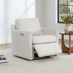 Henry Swivel Accent Chair with Electric Footrests & Charging Ports