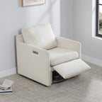 Henry Swivel Accent Chair with Electric Footrests & Charging Ports
