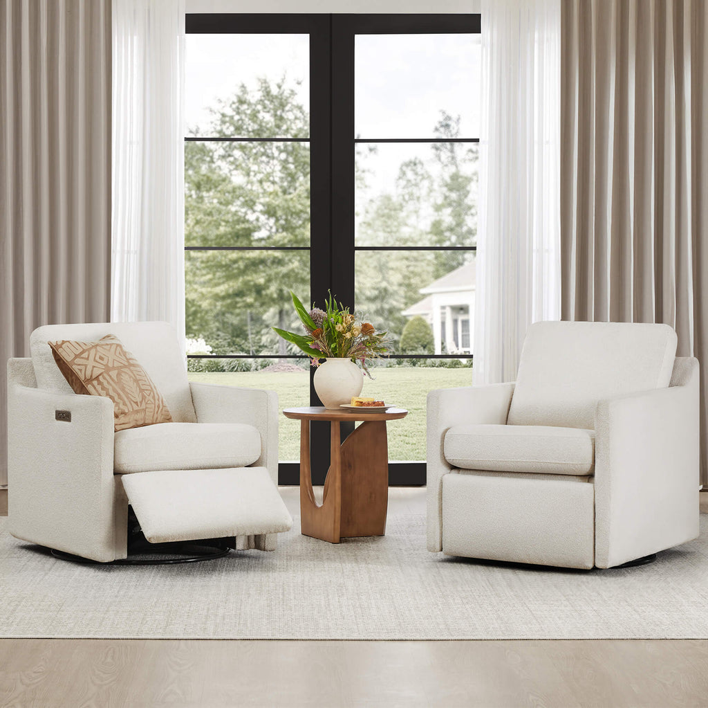 Henry Swivel Accent Chair with Electric Footrests & Charging Ports