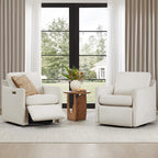 Henry Swivel Accent Chair with Electric Footrests & Charging Ports