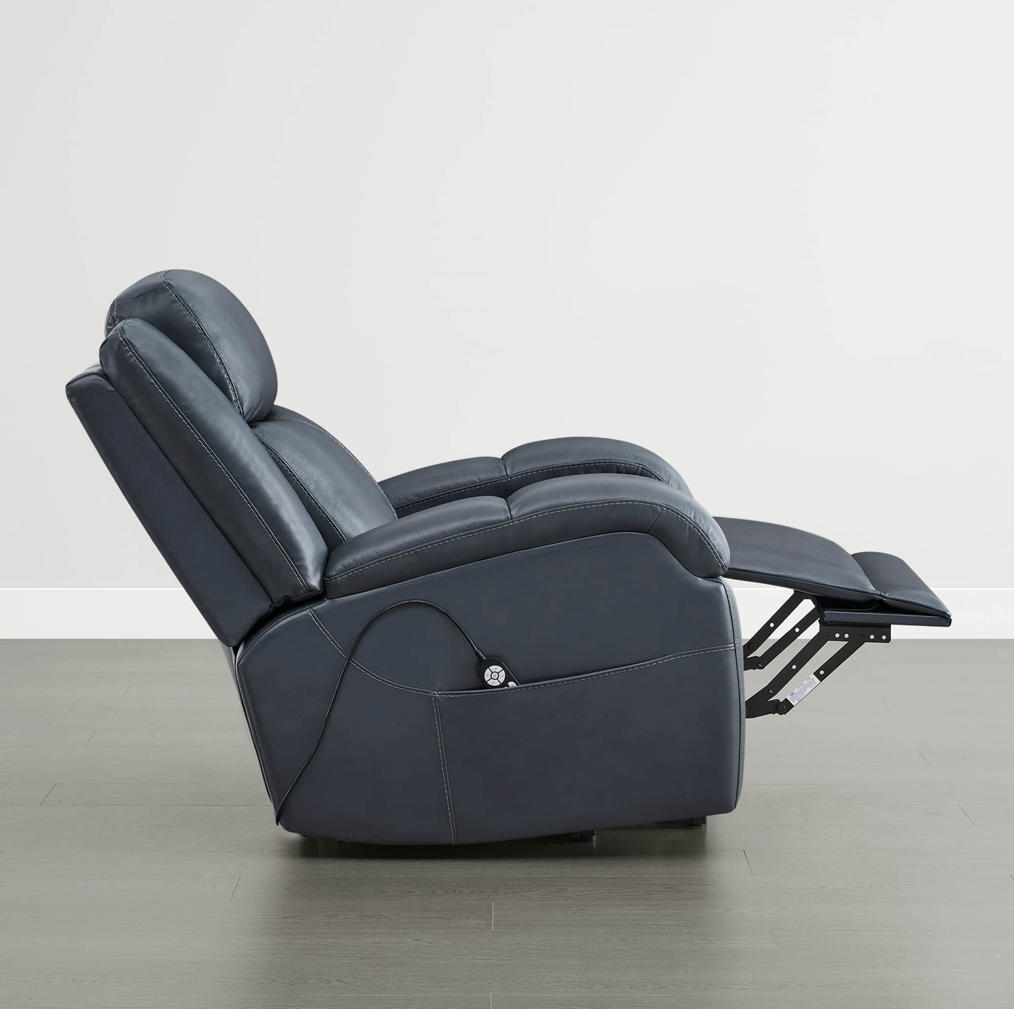 Isaac Genuine Leather Lift Assist Recliner With Power Headrest
