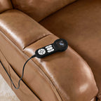 Isaac Genuine Leather Lift Assist Recliner With Power Headrest