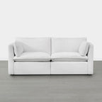 Sophia 2-Piece Feather Power Modular Sofa with Electric Footrests