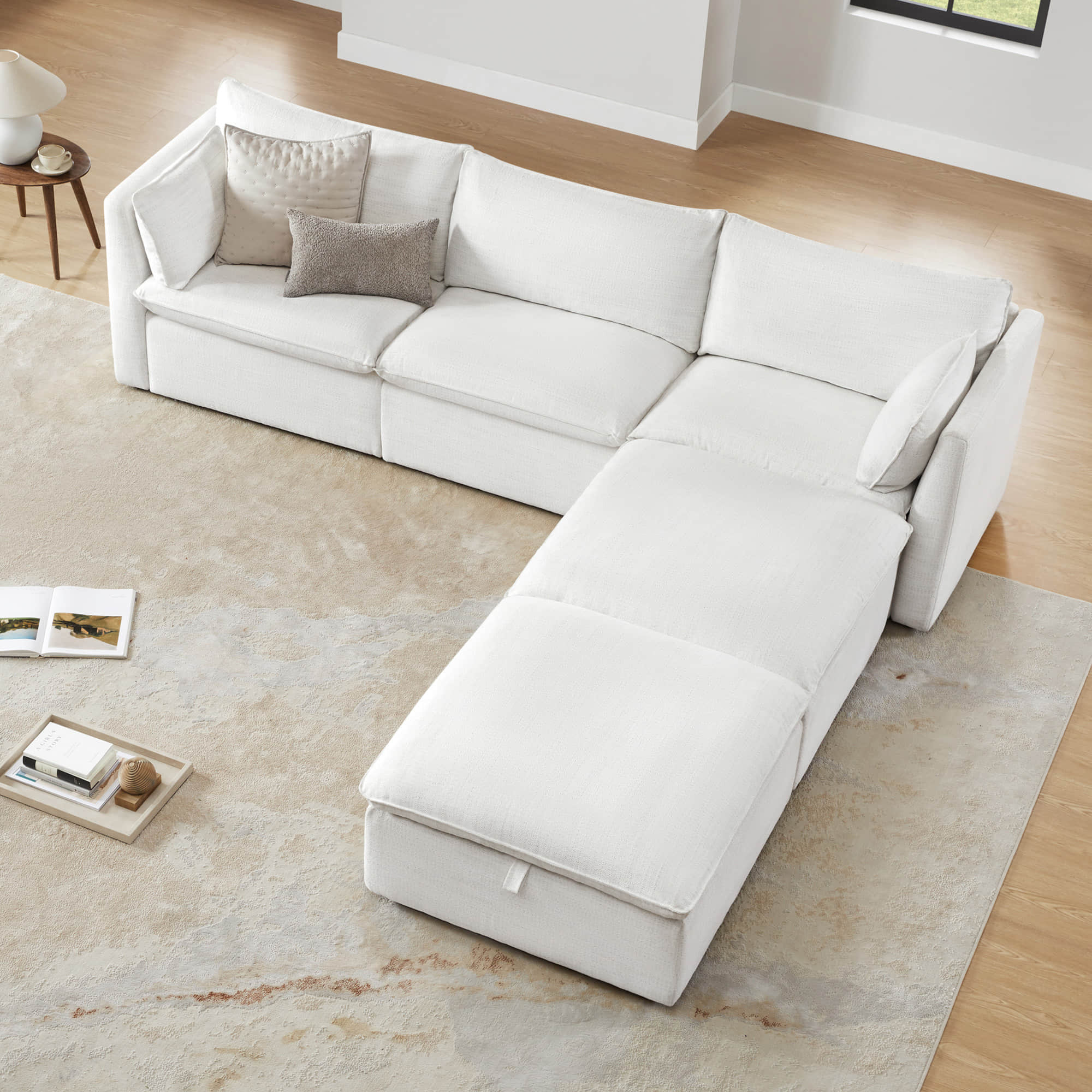 Sophia 5-Piece Feather Modular Sofa