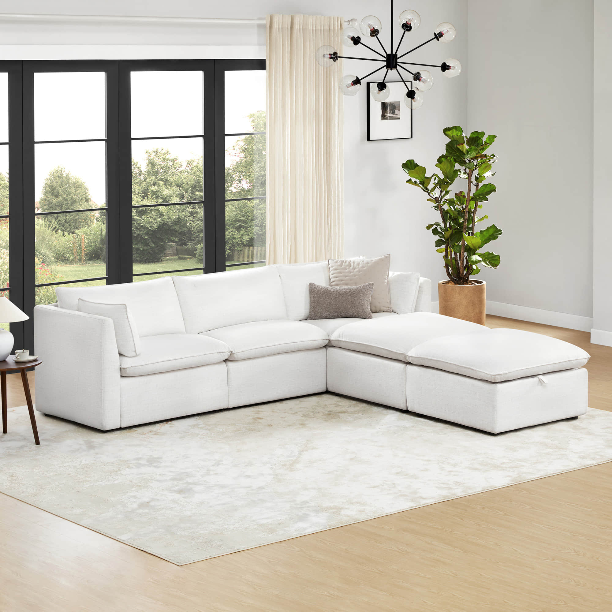 Sophia 5-Piece Feather Modular Sofa