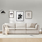 Sophia 3-Piece Feather Power Modular Sofa with Electric Footrests