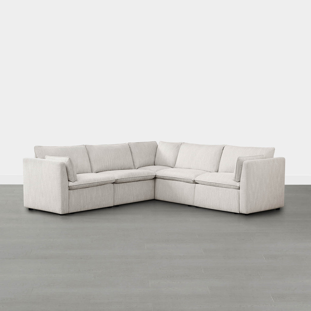 Sophia 5-Piece Feather Power Modular Sofa with Electric Footrests