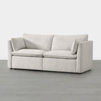 Sophia 2-Piece Feather Power Modular Sofa with Electric Footrests