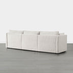 Sophia 3-Piece Feather Power Modular Sofa with Electric Footrests