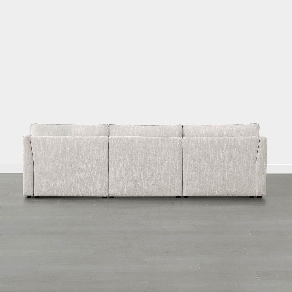 Sophia 3-Piece Feather Power Modular Sofa with Electric Footrests