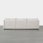 Sophia 3-Piece Feather Power Modular Sofa with Electric Footrests