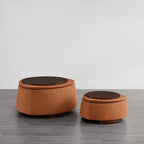 Twin Stone-shaped Storage Modern Ottoman
