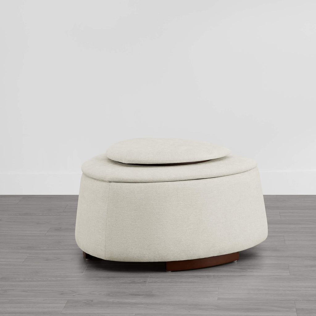 Twin Stone-shaped Storage Modern Ottoman