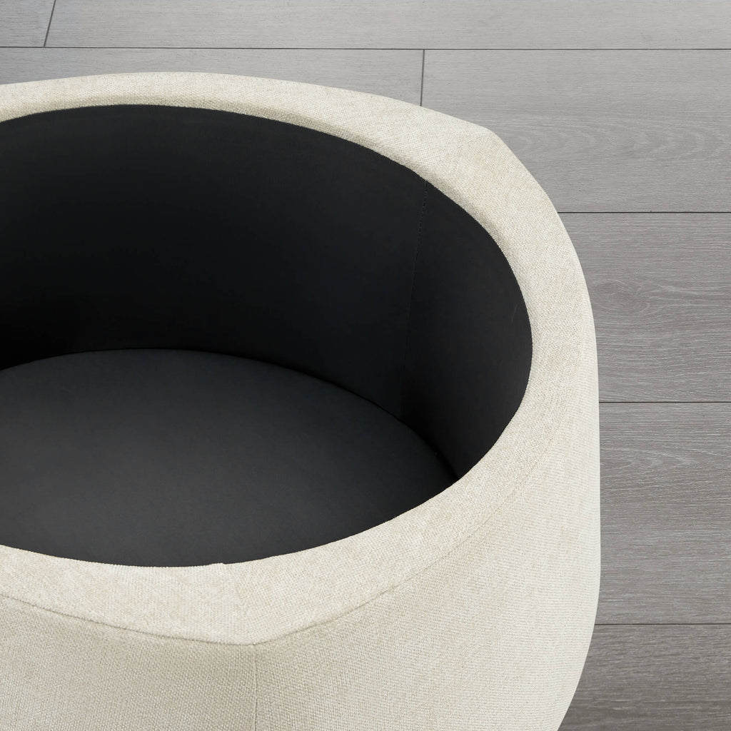 Twin Stone-shaped Storage Modern Ottoman