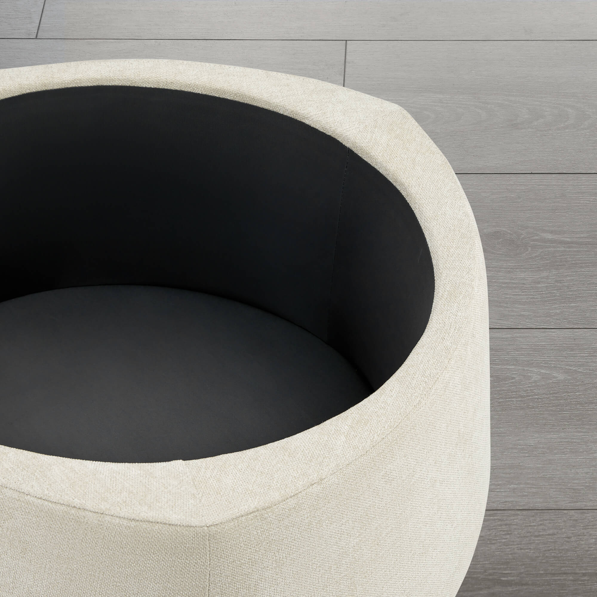 Twin Stone-shaped Storage Modern Ottoman