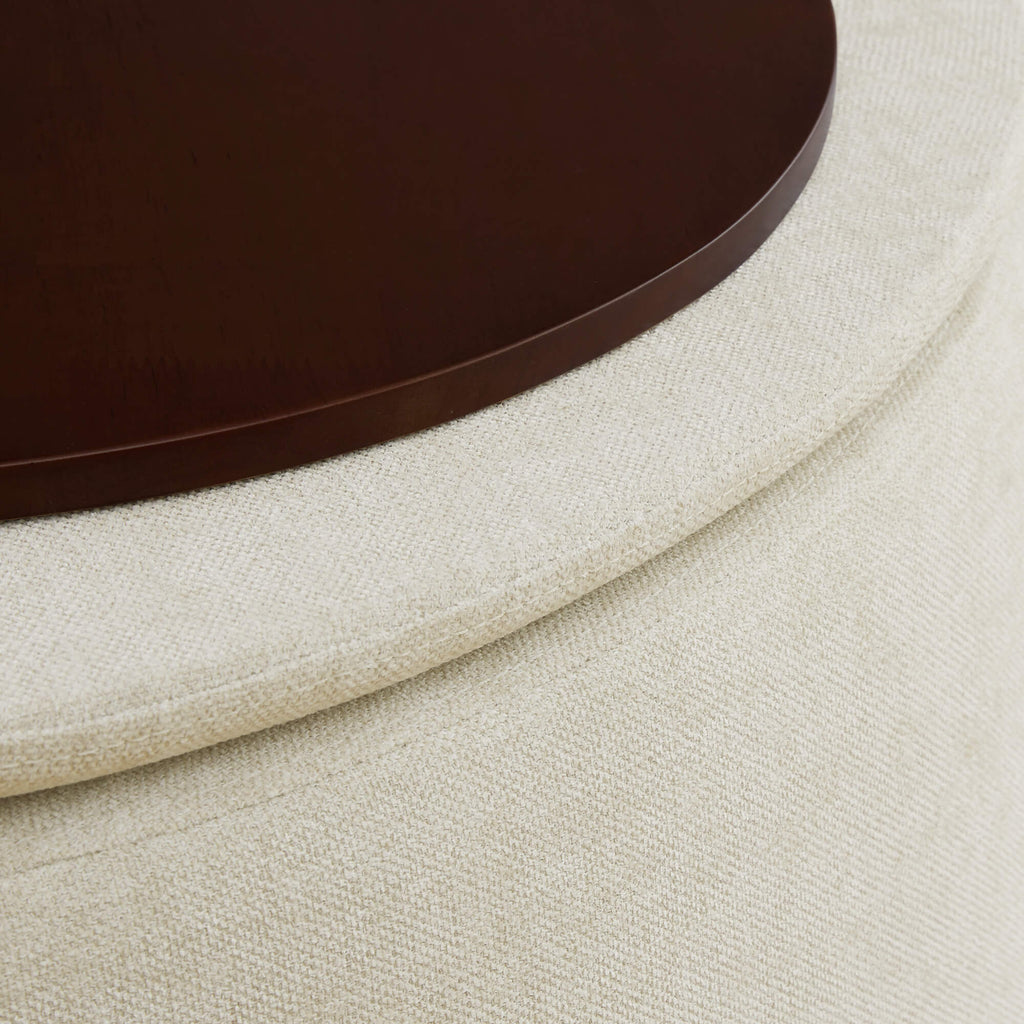 Twin Stone-shaped Storage Modern Ottoman