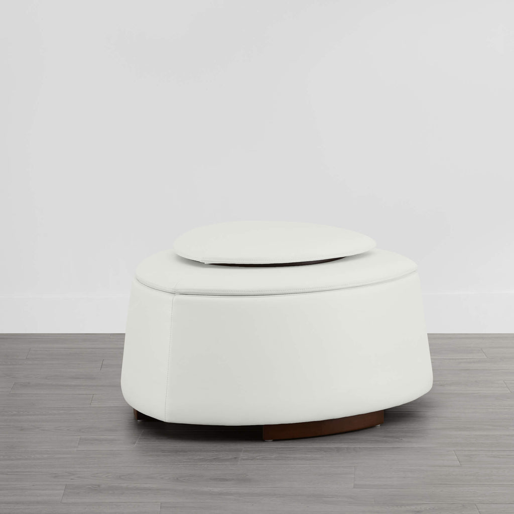 Twin Stone-shaped Storage Modern Ottoman