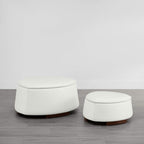 Twin Stone-shaped Storage Modern Ottoman