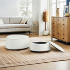 Twin Stone-shaped Storage Modern Ottoman