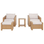 Calum Rattan Outdoor 5-Piece Patio Set