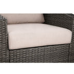 Calum Rattan Outdoor Swivel Accent Chair