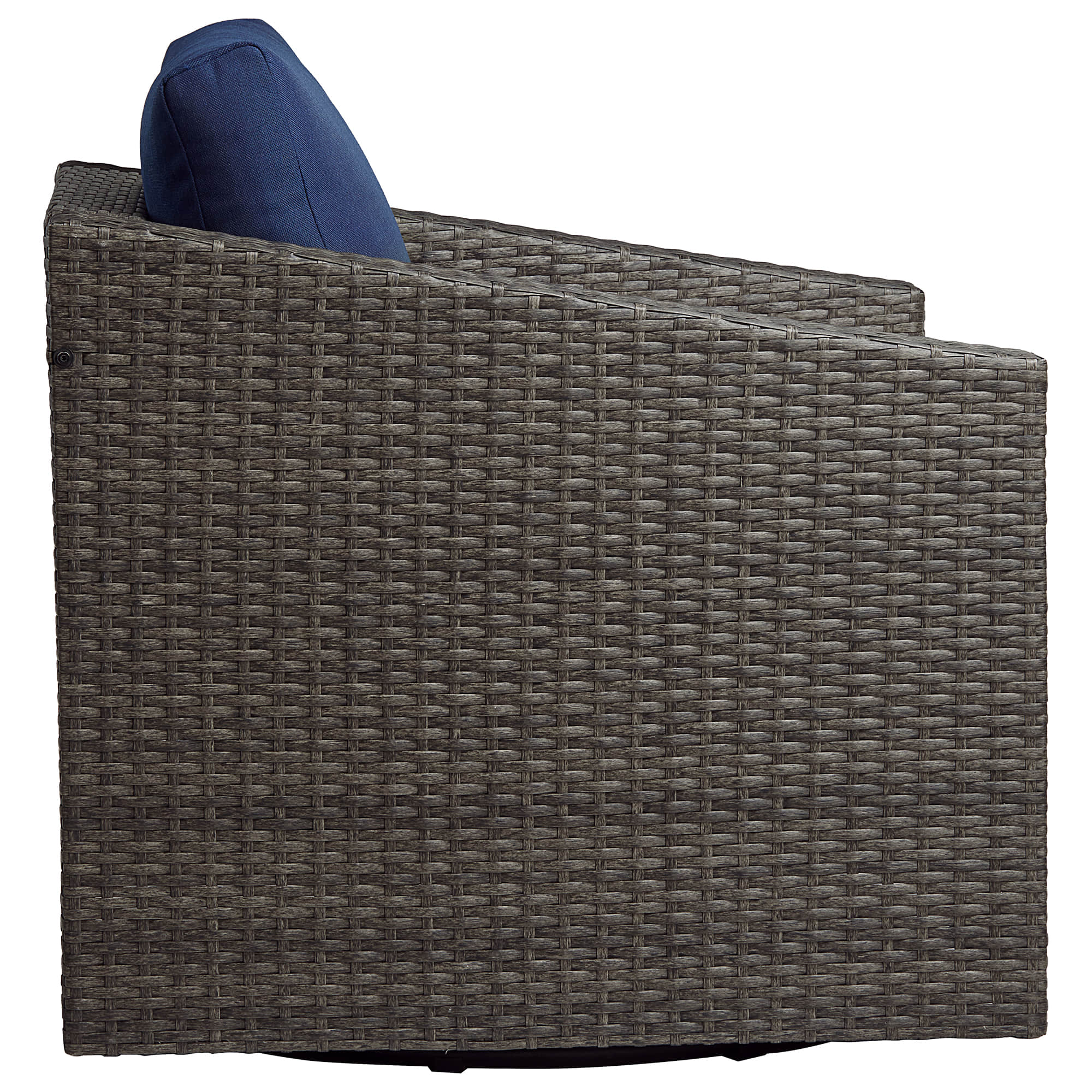 Calum Rattan Outdoor Swivel Accent Chair