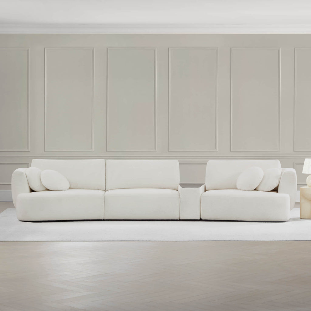 Grace 3-Seat Modular Curved Sofa – Generously Sized Design