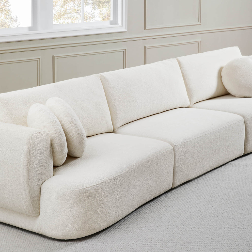 Grace 3-Seat Modular Curved Sofa – Generously Sized Design