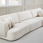Grace 3-Seat Modular Curved Sofa – Generously Sized Design