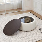 Grace Round Storage Coffee Ottoman