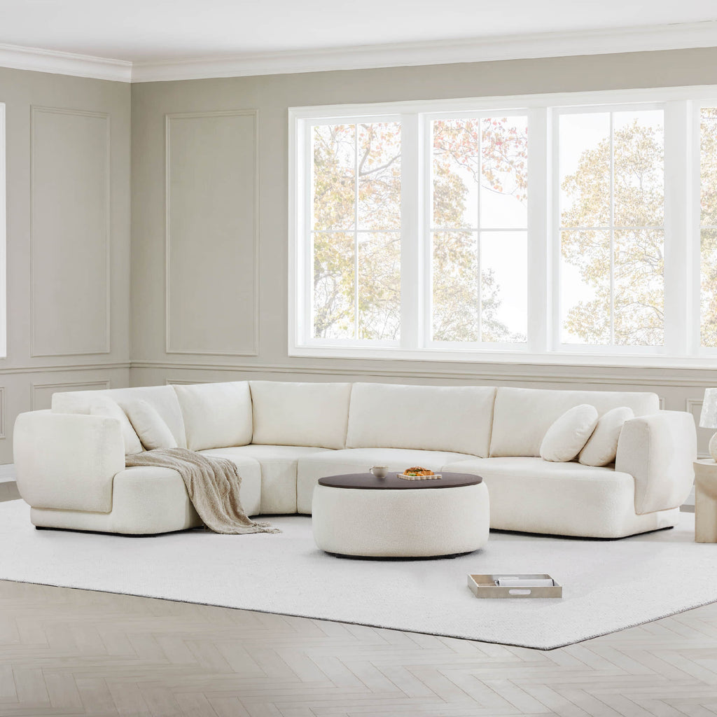 Grace 4-Seat Modular Curved Sofa – Generously Sized Design