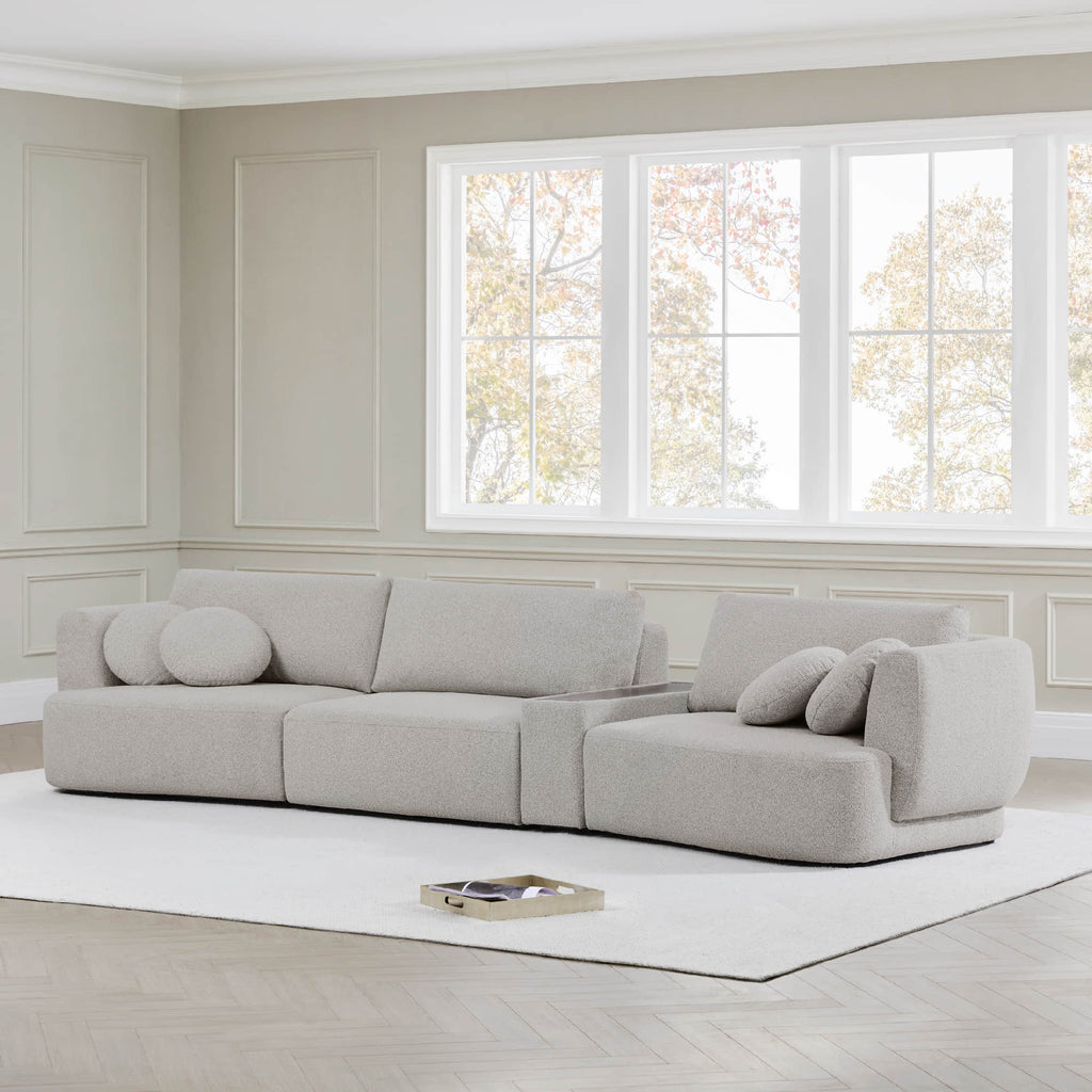 Grace 3-Seat Modular Curved Sofa – Generously Sized Design