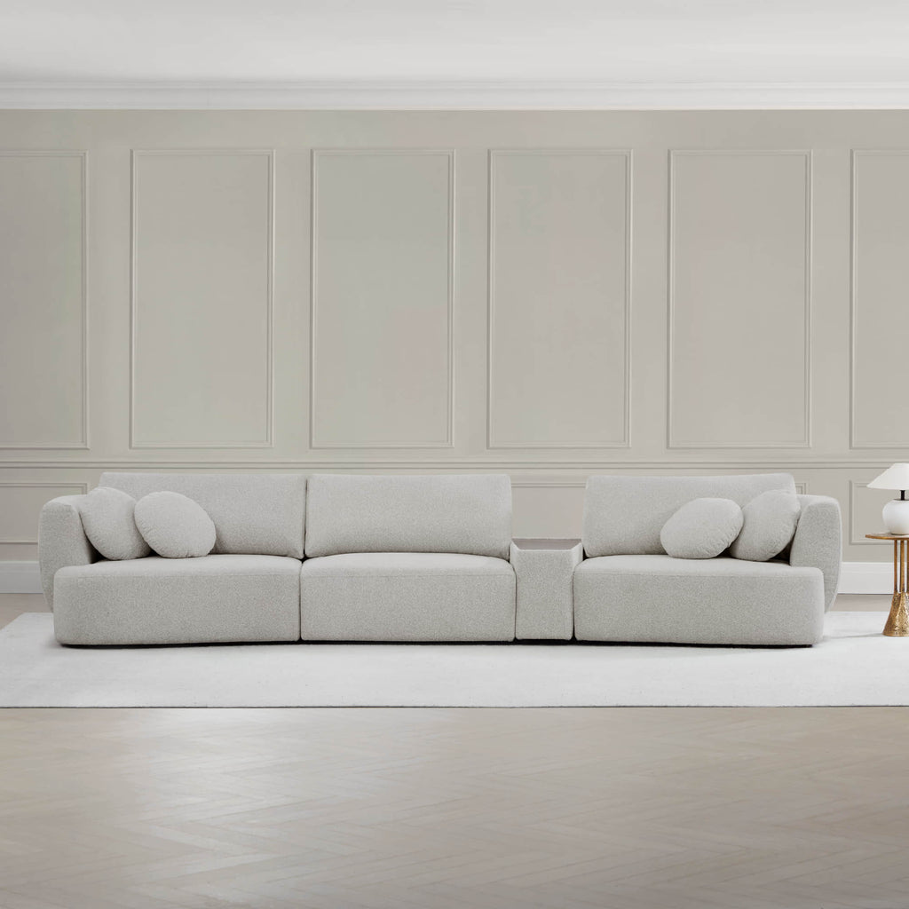Grace 3-Seat Modular Curved Sofa – Generously Sized Design