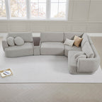 Grace 4-Seat Modular Curved Sofa – Generously Sized Design