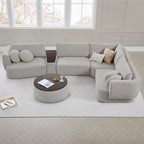 Grace 4-Seat Modular Curved Sofa – Generously Sized Design