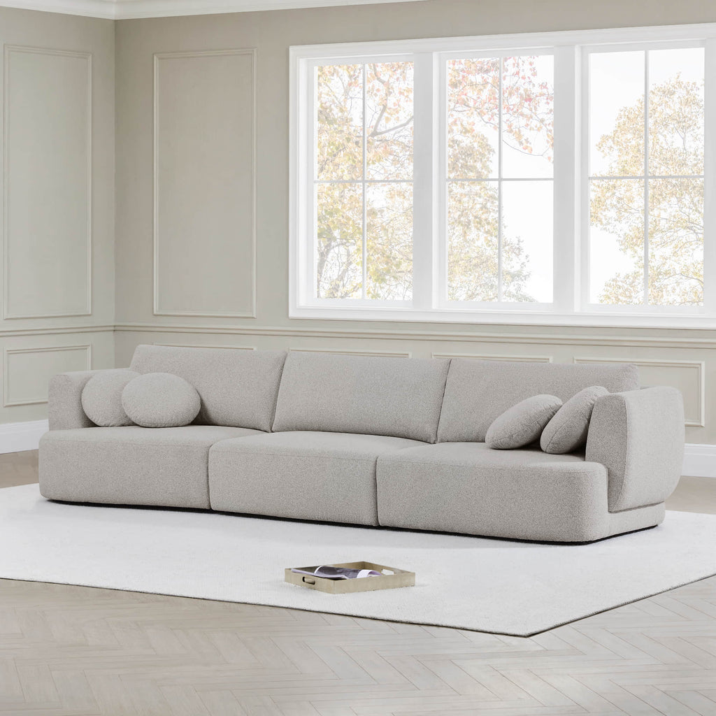 Grace 3-Seat Modular Curved Sofa – Generously Sized Design