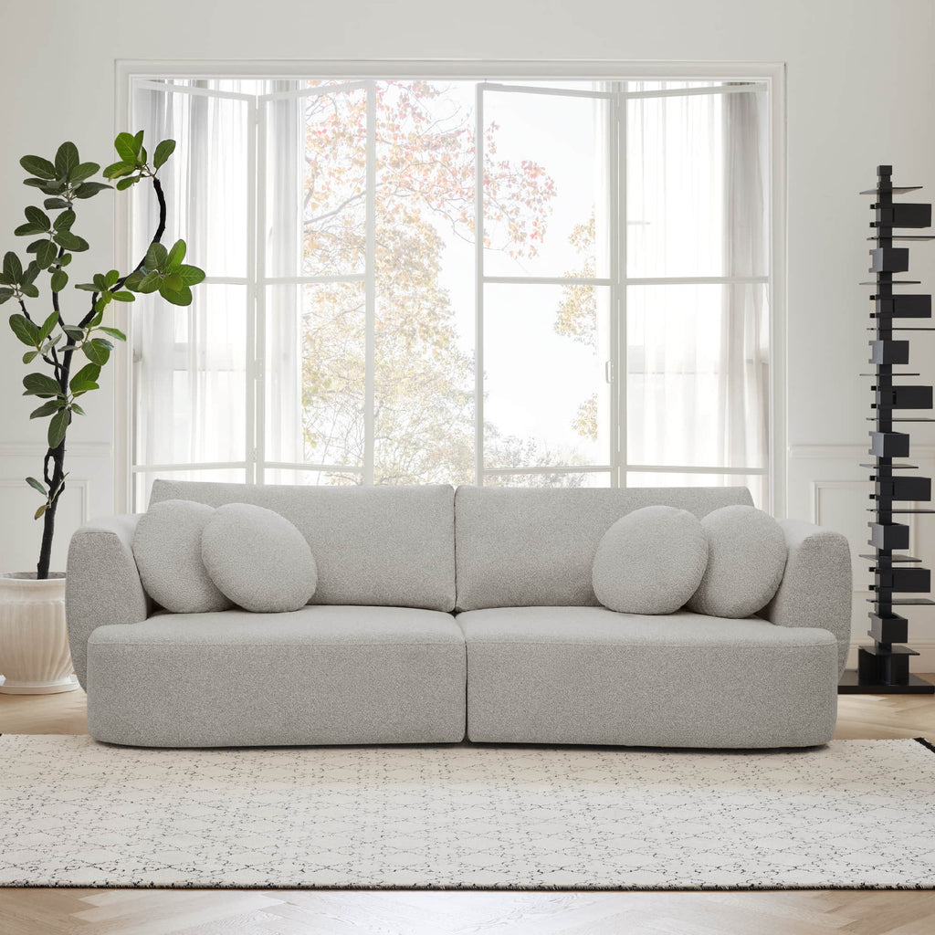 Grace 2-Seat Modular Curved Sofa – Generously Sized Design