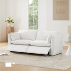 Sophia 2-Piece Feather Power Modular Sofa with Electric Footrests