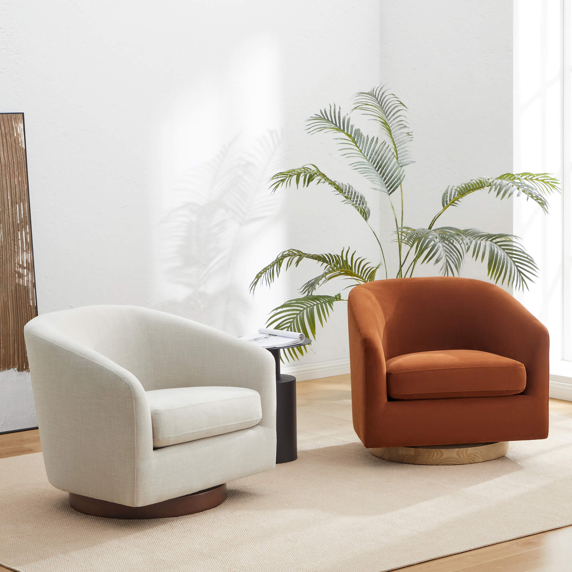 Wren Modern Swivel Accent Chair