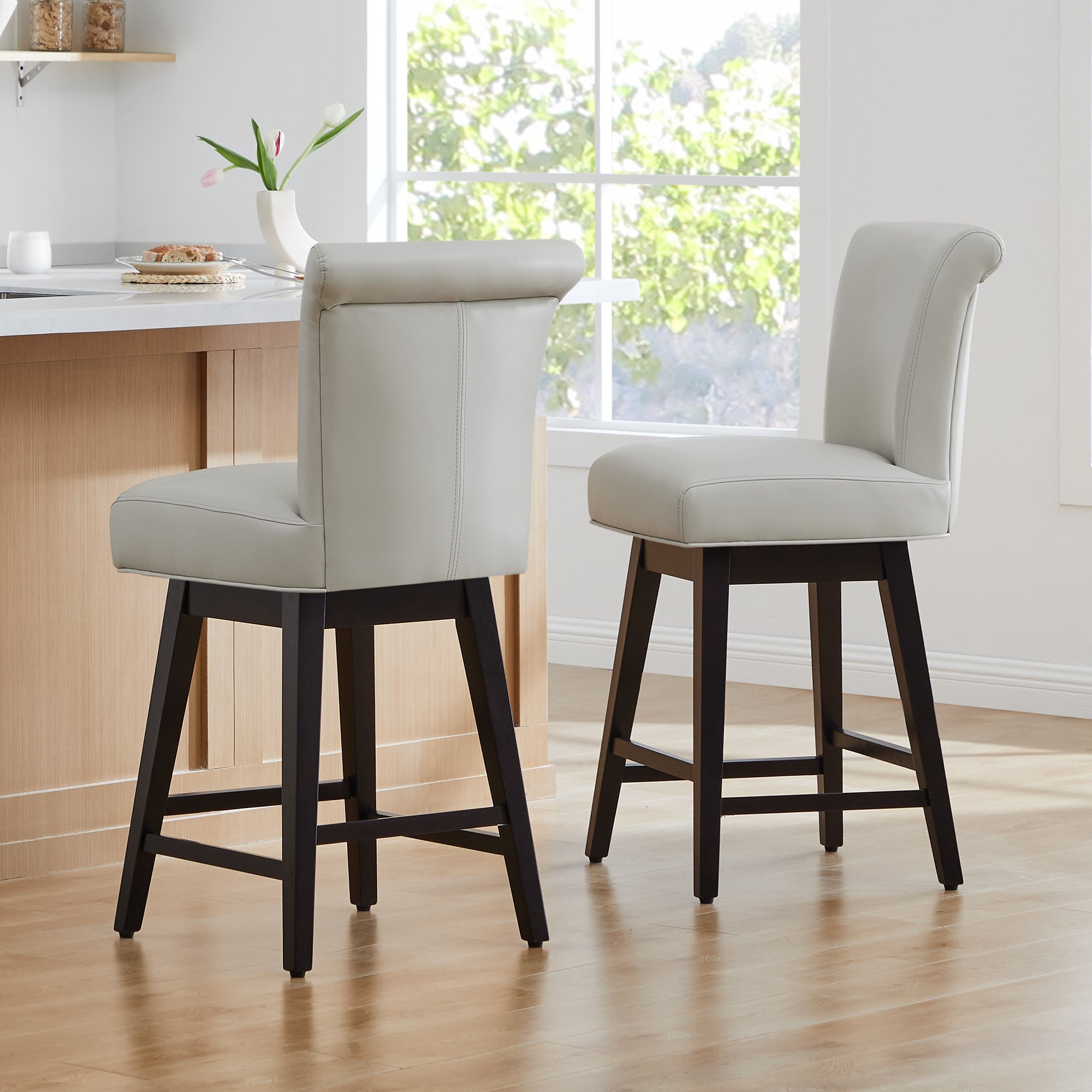 Alina Modern Swivel Bar & Counter Stool