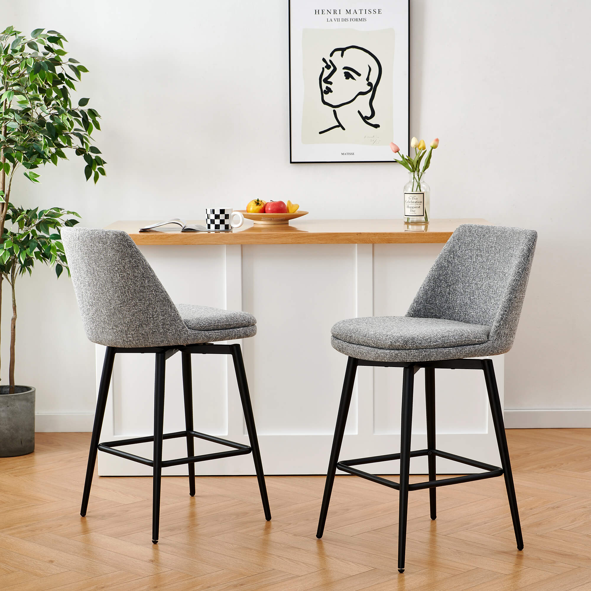 Eli Swivel Bar & Counter Stool
