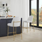 Golda Counter Stools with Metal Base