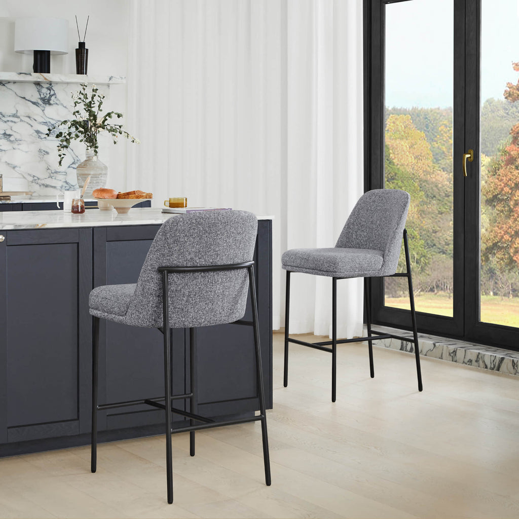Golda Counter Stools with Metal Base