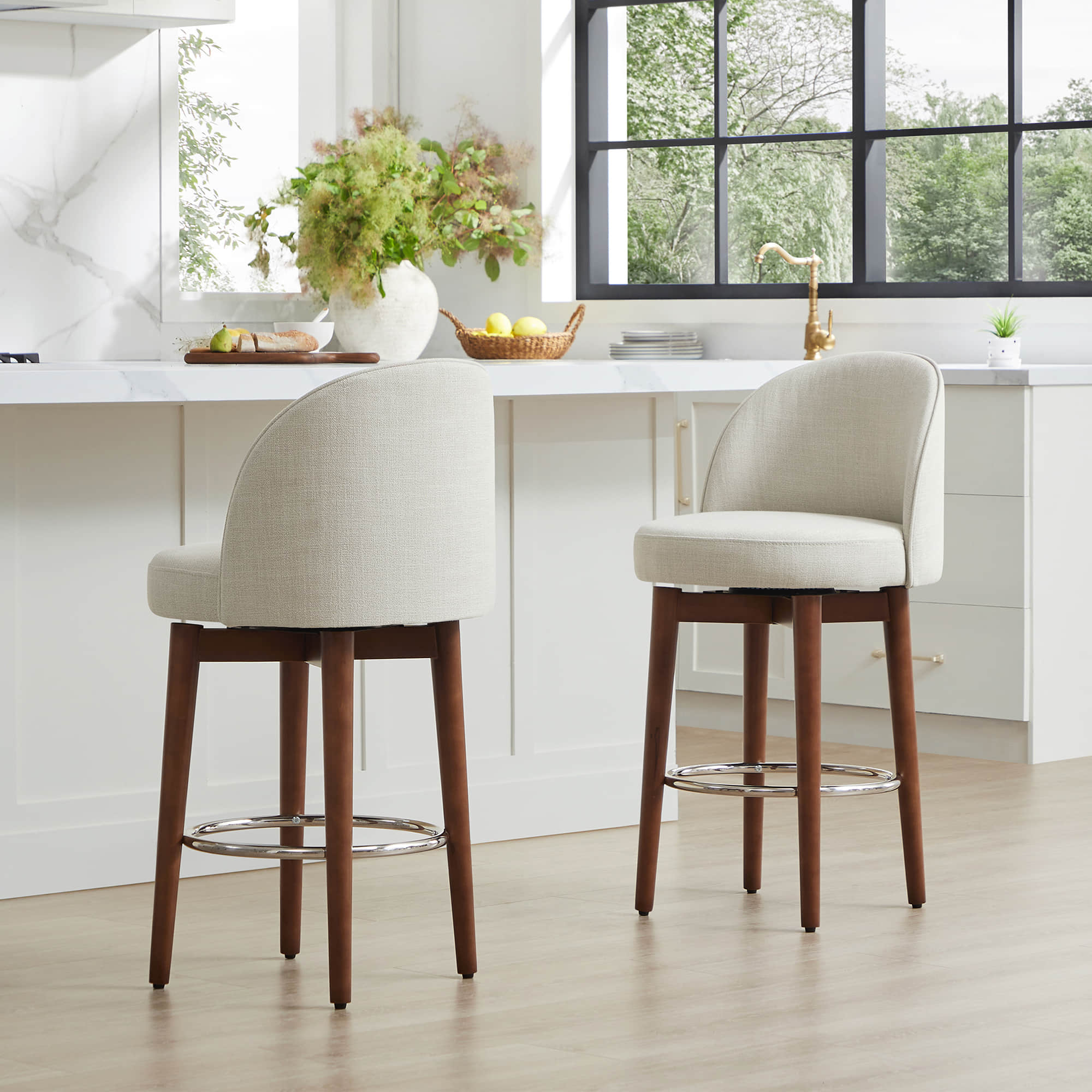 Rosa Swivel Counter Stool (Set of 2)