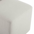 Aida Performance Fabric Rolling Dining Chair With Casters Base