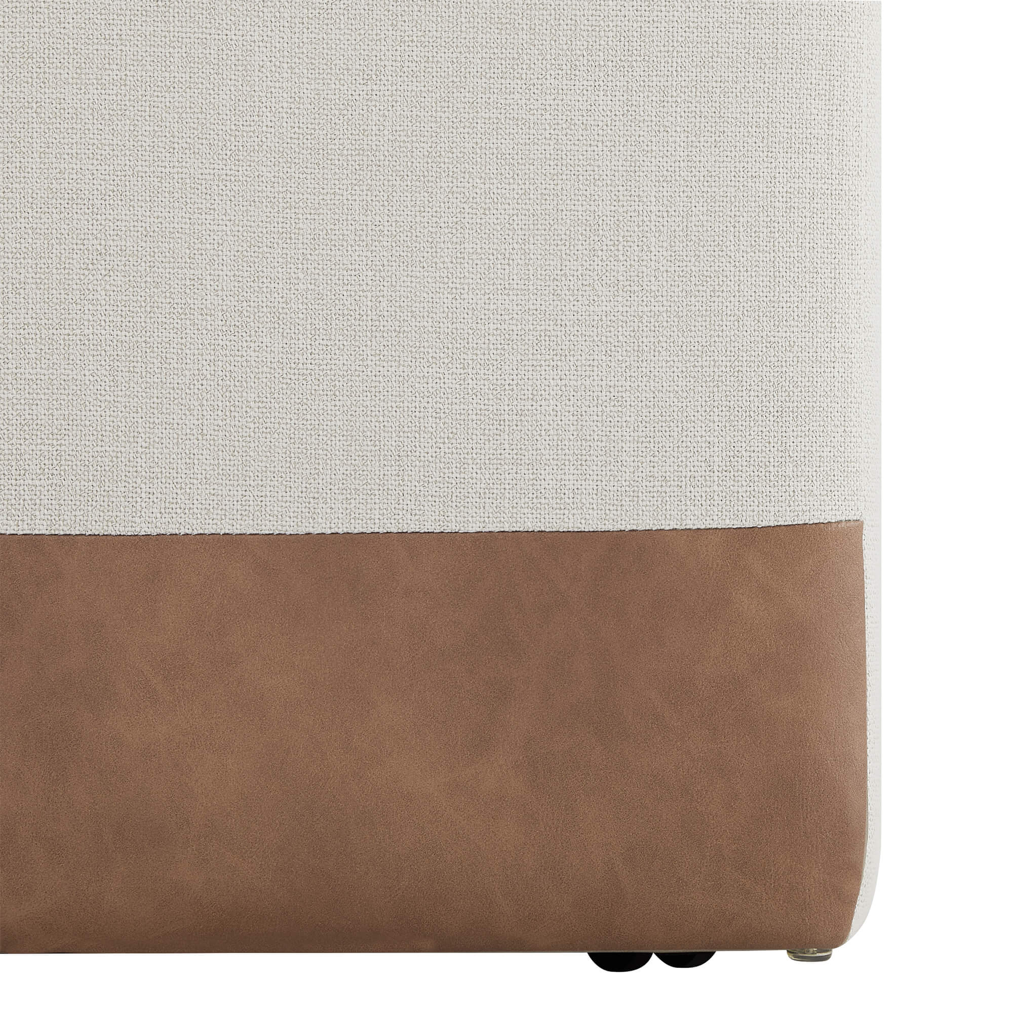 Aida Performance Fabric Rolling Dining Chair With Casters Base