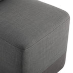Aida Performance Fabric Rolling Dining Chair With Casters Base