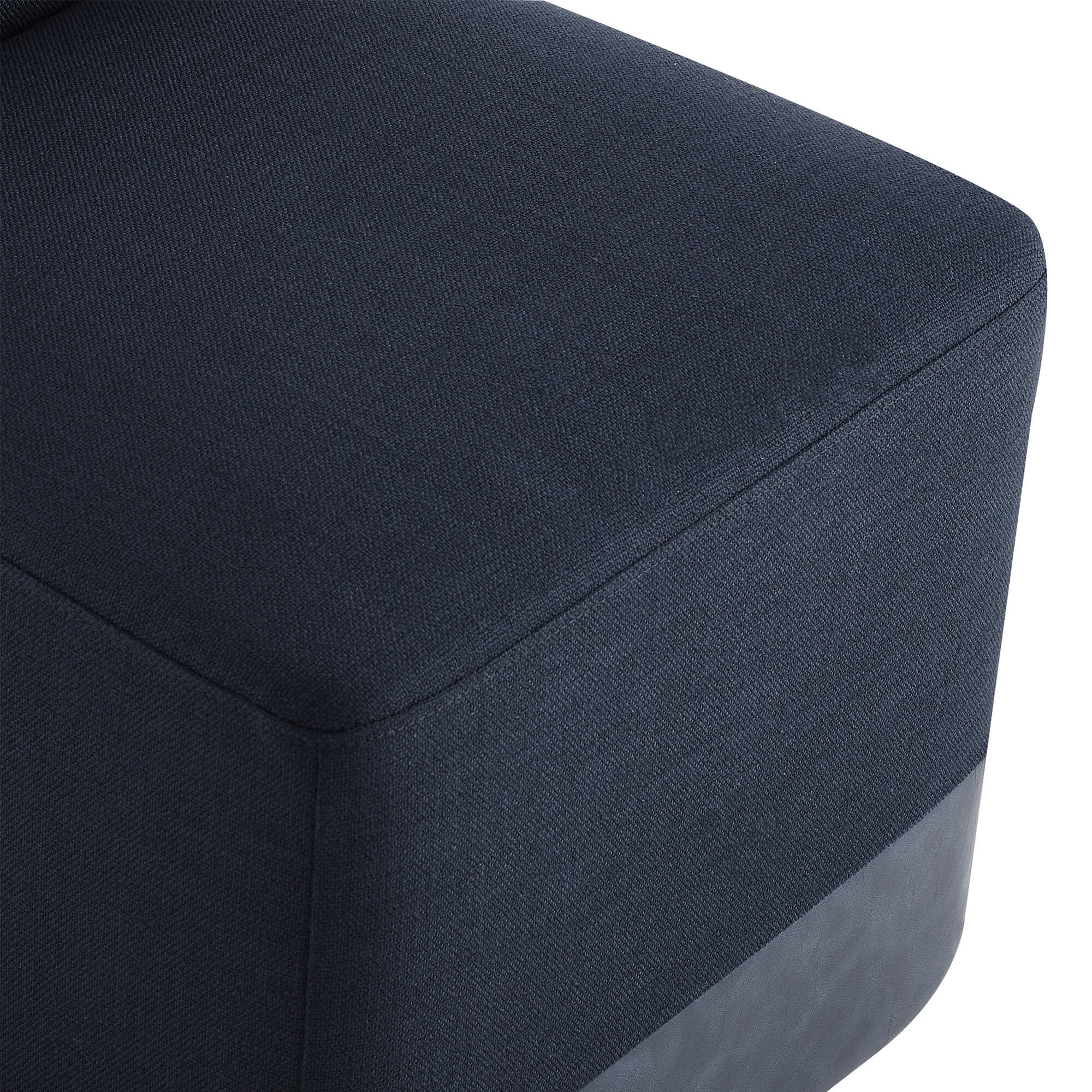 Aida Performance Fabric Rolling Dining Chair With Casters Base